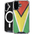 Guyana Flag Distressed iPhone 16 Plus MagSafe Case