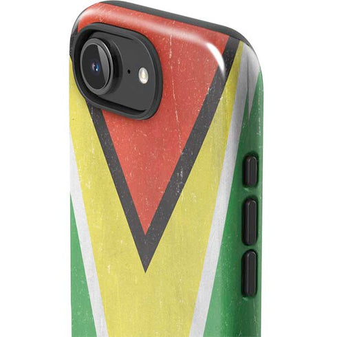 Guyana Flag Distressed iPhone 16e Impact Case