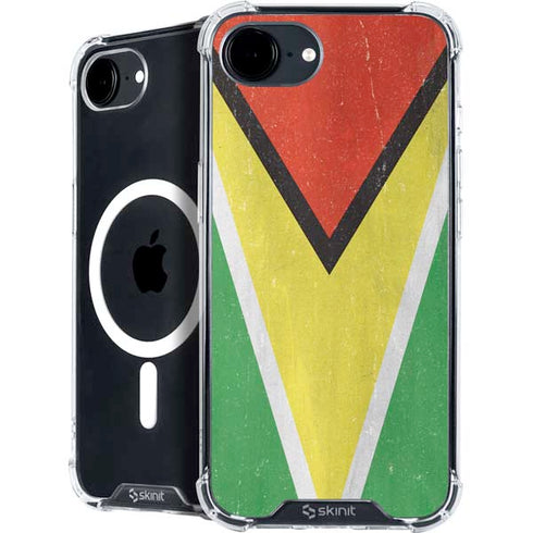 Guyana Flag Distressed iPhone 16e MagSafe Case