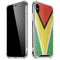 Guyana Flag Distressed iPhone X/XS Clear Case