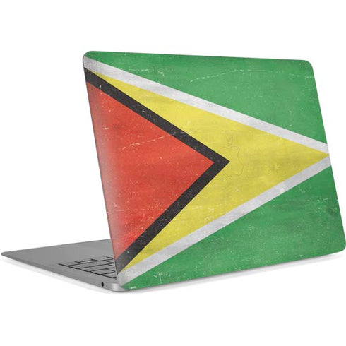 Guyana Flag Distressed Apple MacBook Air Skin