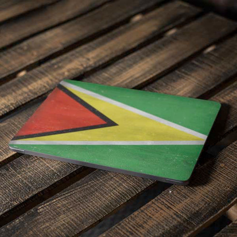 Guyana Flag Distressed Apple MacBook Air Skin