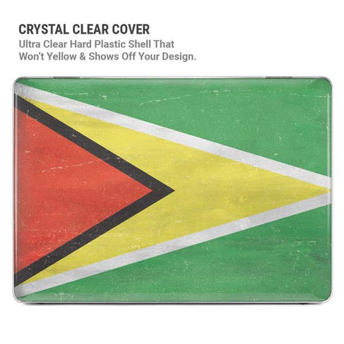 Guyana Flag Distressed MacBook Pro 14in (2021-24) Case plus Skin