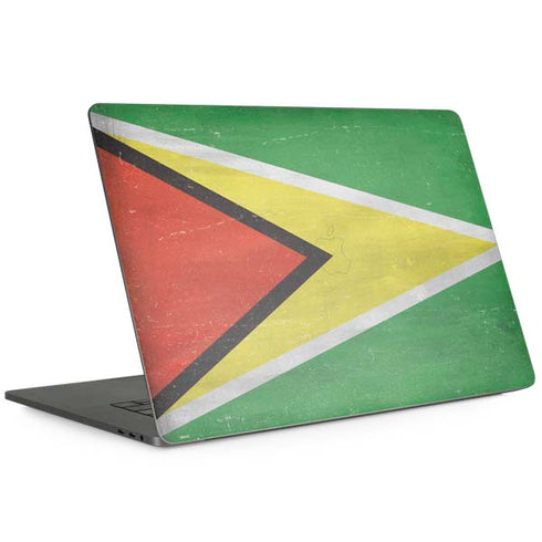 Guyana Flag Distressed MacBook Skins