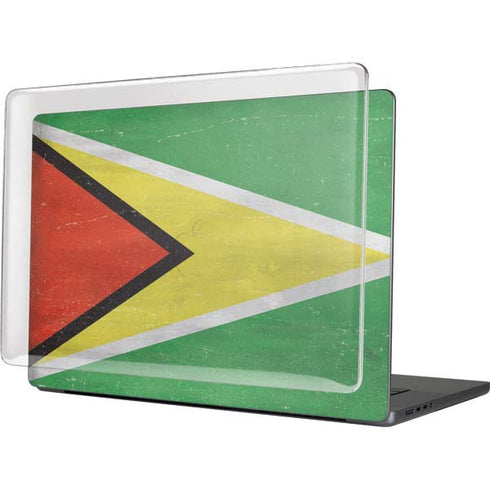 Guyana Flag Distressed MacBook Cases