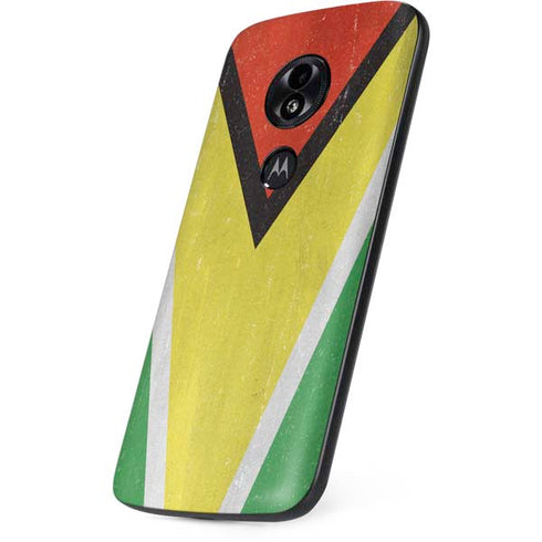 Guyana Flag Distressed Moto E5 Play Skin