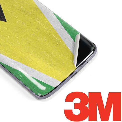 Guyana Flag Distressed Moto E5 Plus Skin