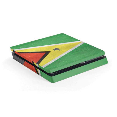 Guyana Flag Distressed PS4 Slim Skin
