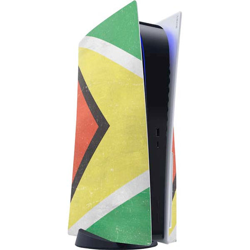 Guyana Flag Distressed PlayStation PS5 Skins