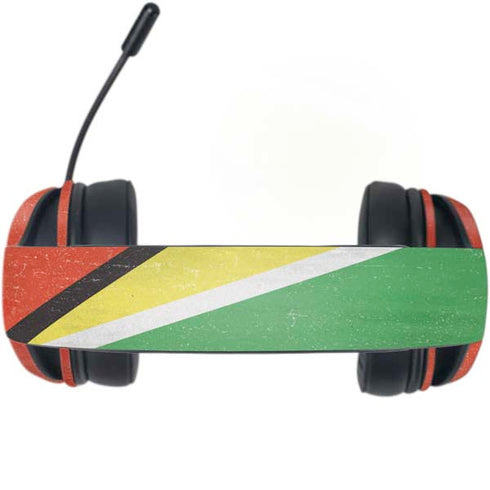 Guyana Flag Distressed Razer Kraken X Skin