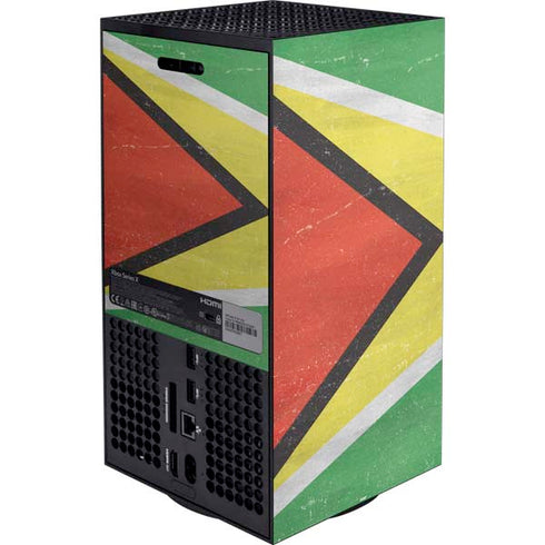 Guyana Flag Distressed XBox Series X Digital Edition Bundle Skin