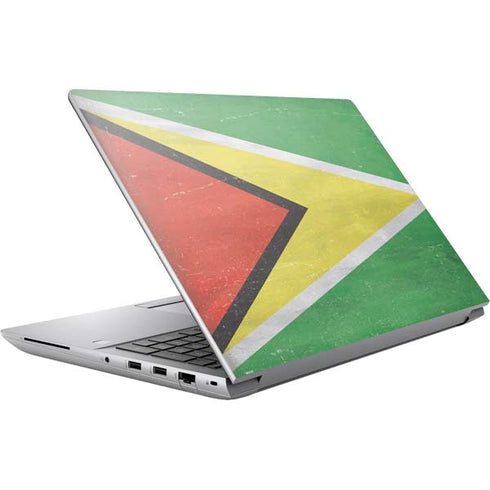 Guyana Flag Distressed HP ZBook Fury 16 G10 Skin