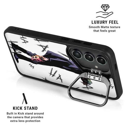 DC Comics The Joker HAHAHA Walking Galaxy S25 Kickstand Case