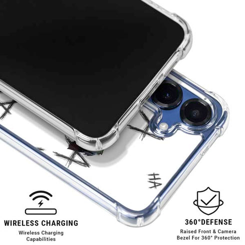 DC Comics The Joker HAHAHA Walking Galaxy S25 Clear Case