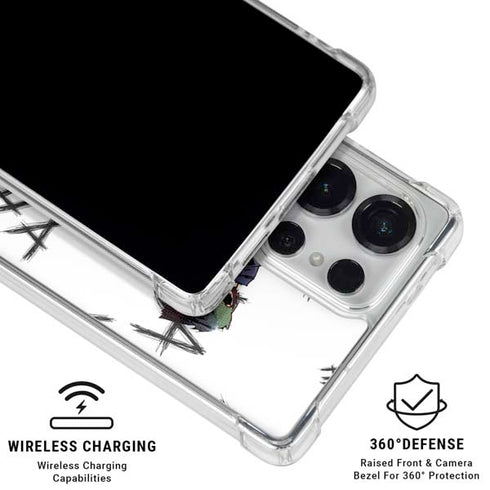 DC Comics The Joker HAHAHA Walking Galaxy S25 Ultra Clear Case