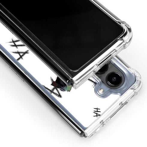 DC Comics The Joker HAHAHA Walking Galaxy Z Fold5 5G Clear Case