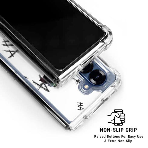 DC Comics The Joker HAHAHA Walking Galaxy Z Fold6 Clear Case