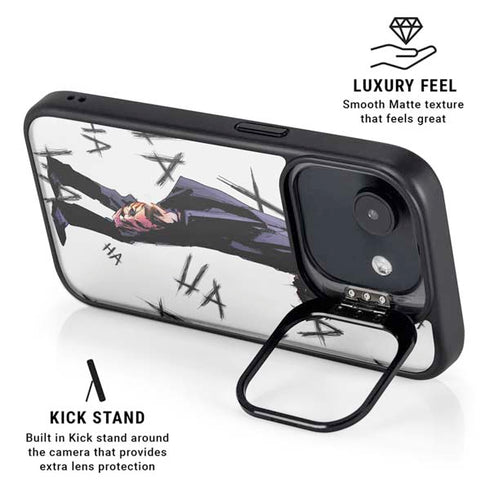 DC Comics The Joker HAHAHA Walking iPhone 16e Kickstand Case