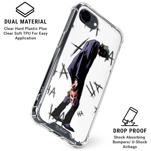 DC Comics The Joker HAHAHA Walking iPhone 16e Clear Case