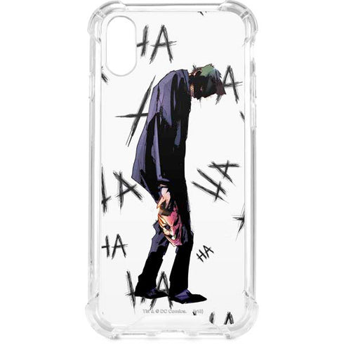 DC Comics The Joker HAHAHA Walking iPhone XS Clear Case