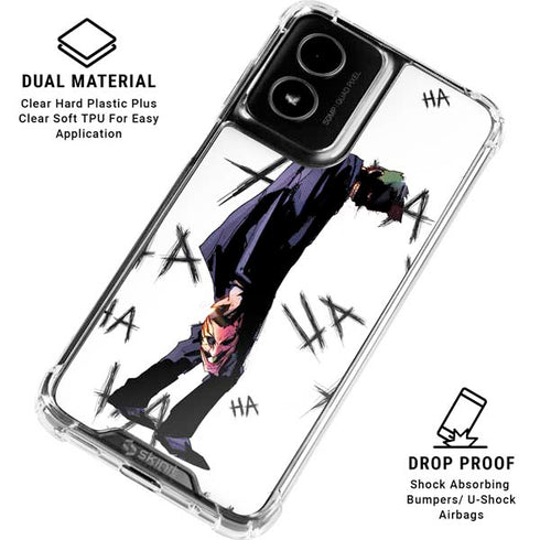 DC Comics The Joker HAHAHA Walking Moto G Power 5G (2024) Clear Case