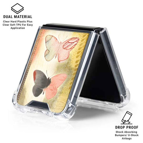 Haiku Butterfly Galaxy Z Flip6 Clear Case