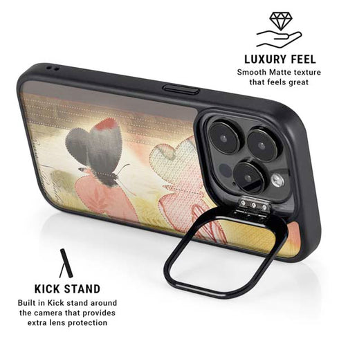 Haiku Butterfly iPhone 14 Pro Max Kickstand Case