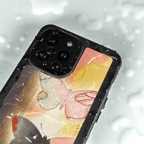 Haiku Butterfly iPhone 15 Pro Waterproof Case