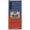 Haiti Flag Dark Wood Galaxy A17 Clear Case