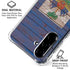 Haiti Flag Dark Wood Galaxy A36 5G Clear Case