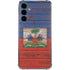 Haiti Flag Dark Wood Galaxy A55 5G Clear Case