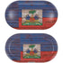 Haiti Flag Dark Wood Galaxy Buds Plus Skin
