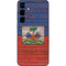 Haiti Flag Dark Wood Galaxy S25 Skin