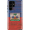 Haiti Flag Dark Wood Galaxy Cases
