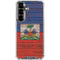 Haiti Flag Dark Wood Galaxy S26 Clear Case