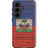 Haiti Flag Dark Wood Galaxy S26 Impact Case