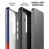 Haiti Flag Dark Wood Galaxy S26 Plus Impact Case