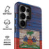 Haiti Flag Dark Wood Galaxy S26 Ultra Impact Case