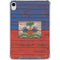 Haiti Flag Dark Wood iPad 11th Gen (2025) Clear Case