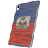 Haiti Flag Dark Wood iPad 11th Gen (2025) Clear Case