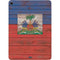Haiti Flag Dark Wood Apple iPad Air Skin