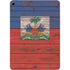 Haiti Flag Dark Wood Apple iPad Air Skin