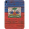 Haiti Flag Dark Wood Apple iPad Mini Skin