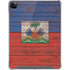 Haiti Flag Dark Wood iPad Cases