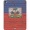 Haiti Flag Dark Wood iPad Pro 13in M4 (2024) Skin