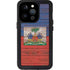 Haiti Flag Dark Wood iPhone 15 Pro Waterproof Case