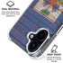 Haiti Flag Dark Wood iPhone 16 Clear Case