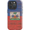 Haiti Flag Dark Wood iPhone 16 Pro Impact Case