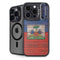 Haiti Flag Dark Wood iPhone 16 Pro Kickstand Case