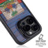 Haiti Flag Dark Wood iPhone 16 Pro Kickstand Case